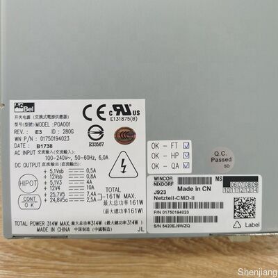 Wincor 1750194023 Zasilanie CMD II 161w C4060 Części zamienne ATM