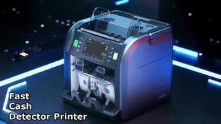 Przenośny wykrywacz banknotów wielowalutowych SJ668 z drukarką i dożywotnią gwarancją